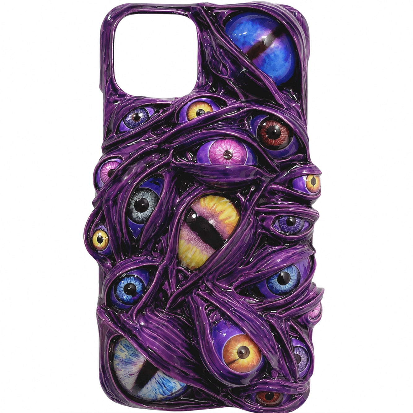 The Violet Watcher – 3D Eyeball iPhone Case